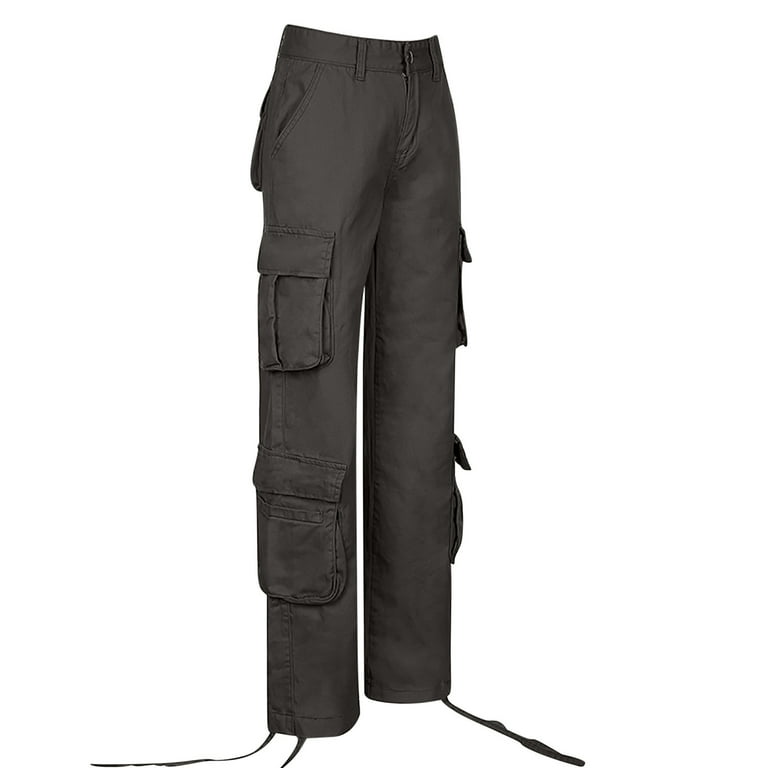 YYDGH Womens Baggy Cargo Pants y2k Jeans Low Waist Parachute