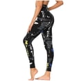 thumbnail image 3 of Women's Workout Leggings, High Waisted Yoga Pants Gym Compression Tights, 3 of 6