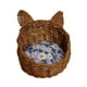 thumbnail image 3 of Accesorios para escenas de perreras a escala 1:12, regalos de cumpleaños, pasatiempos, decoración de casas de muñecas, gatos y perros. Flor picada oscura, 3 of 9