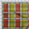 thumbnail image 3 of oneOone Cotton Poplin Fabric Madras Check Printed Fabric 1 Yard 42 Inch Wide, 3 of 4