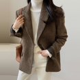 thumbnail image 1 of Blazer à Simple Boutonnage Printemps Automne pour Femmes Mode Élégante Veste de Costume Polyvalente, 1 of 10