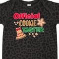 thumbnail image 4 of Inktastic Christmas Official Cookie Taster with Bell and Star Cookie Boys or Girls Baby Bodysuit, 4 of 5