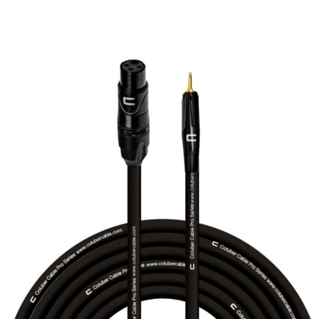 Coluber Cable Unbalanced XLR Female Cable to 3.5 TS Male - 3-Pin Connector