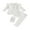 White, variant on Suealasg Toddler Girl Clothes 6M 1T 2T 3T 4T Kids Baby Girl 2pcs Spring Fall Outfit Long Sleeve Ribbed Dress T-shirt Tops Long Pants Sets