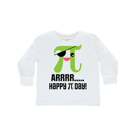 

Inktastic Happy Pi Day Math Symbol Pirate Gift Toddler Boy or Toddler Girl Long Sleeve T-Shirt