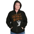 thumbnail image 4 of Ghost Under the Sheets Halloween Unisex Fleece Graphic Zip Up Hoodie Brisco Brands 2X, 4 of 5