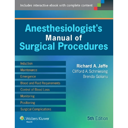 Anesthesiologist's Manual of Surgical Procedures -