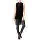 thumbnail image 1 of bar III Camiseta sin mangas de terciopelo para mujer, negra, pequeña bar III  Camiseta sin mangas, 1 of 2