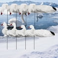 thumbnail image 6 of simhoa 8 Pieces Goose Silhouette Decoys Vivid Lightweight Decorative Sturdy Easy to Carry Weather Resistant Artificial with Stakes White, 6 of 9