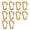 Gold, variant on CEORPER Aluminum-Alloy Snap Spring Carabiner Clip for Backpack Camping Hiking Fishing