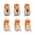thumbnail image 1 of 6Pcs Adorable Simulated Squirrels Lovely Squirrel Ornament Christmas (Orange), 1 of 8