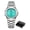 Silver Light Blue, variant on Elegant Men's Luxury Classic Business Calendar Luminous Hands Waterproof Quartz Watch