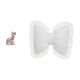 thumbnail image 1 of Estatua de gato, figura decorativa, escultura animal, adorno artesanal con lindo cojín de lazo, decoración moderna para el hogar, cómodo cojín de mesi, 1 of 8