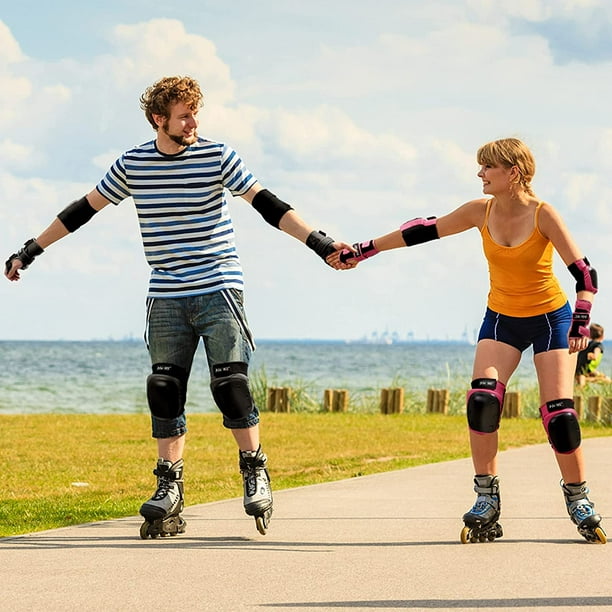 Ensemble De Protection Pour Enfants Pour Vélo Skateboard Patins à Roulettes  Casque Genouillères Coudières Gants
