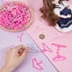 thumbnail image 3 of 80 perchas de ropa en 8 estilos diferentes, color rosa, ideales para organizar la ropa de muñecas. Mini perchas., 3 of 5