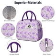 thumbnail image 4 of Reusable Floral Lnsulated Lunch Bag for Women & Men-Leakproof Water-Resistant Cooler Tote,Large Capacity(10.6x8.7x6.3in)for Work,Office,Travel,Picnic,Beach., 4 of 7
