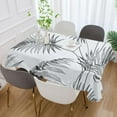 thumbnail image 5 of Tropical Palm Leaves Rectangle Tablecloth, Dust Proof Anti Wrinkle Wipeable Table Cloth Tabletop foration of Dinner Kitchen Wedding Holiday Party 54"x54" Decor Gift, 5 of 7