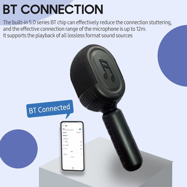 TFixol Wireless Bluetooth Microphone ZX-500 with Built-in Speaker
