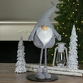 thumbnail image 2 of Northlight Chubby Adjustable Height Smirking Gnome - 42" - Gray and White, 2 of 6