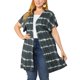 thumbnail image 2 of Women's Plus Size Cardigan Open Front Tye dye Stripe Kimono Cardigans Gray 3X, 2 of 7