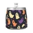 thumbnail image 7 of Yayeee Ashtray with Lid for Cigarette Smokeless Stainless Steel Home Ash Holder, Purple Halloween Ghosts, 7 of 7