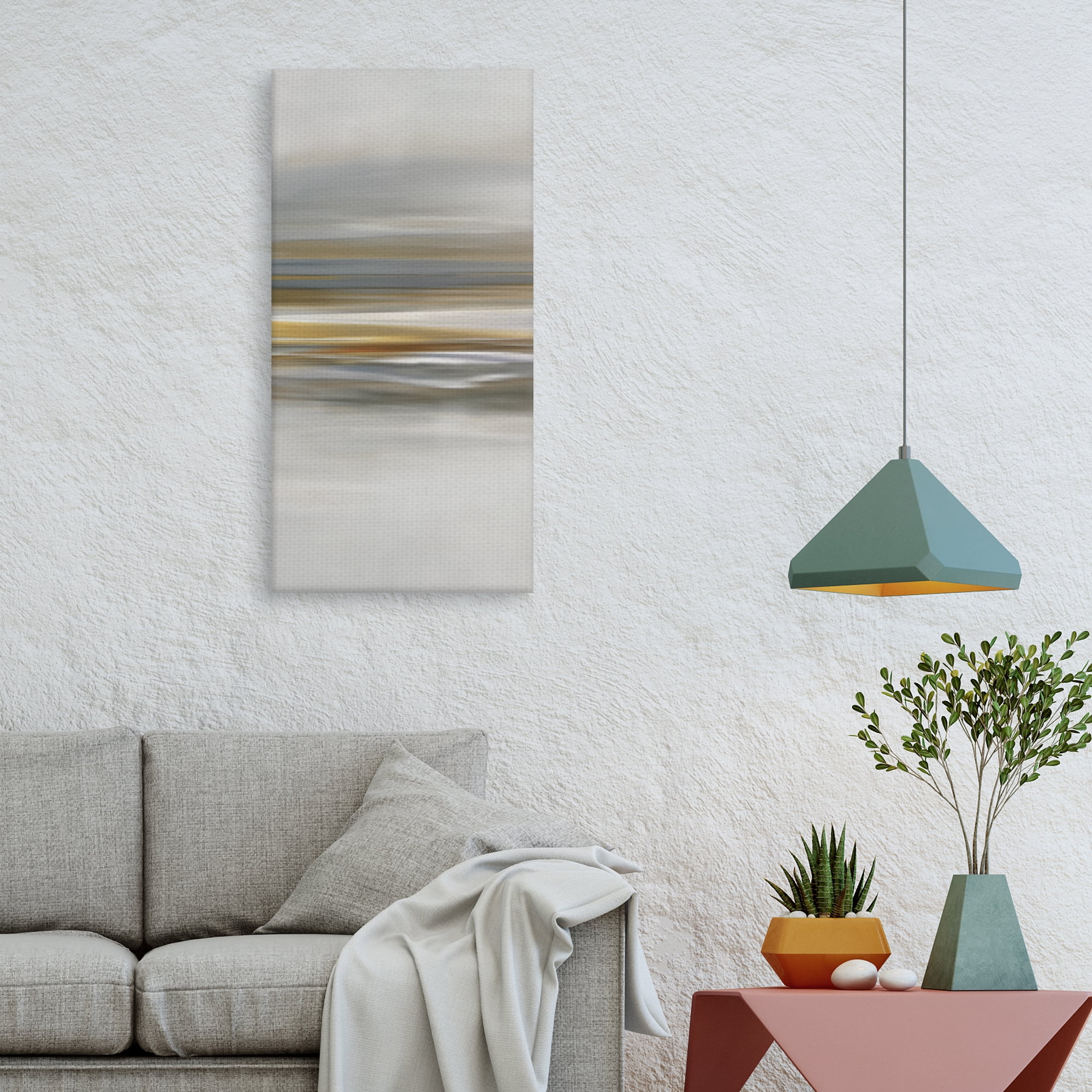 Soft Sea Panel by Nan Canvas Art Print
