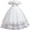White, variant on Baby Girl Casual Dresses Sparkly Layered Tutu Party Glitter formal Gown Girls Summer Clothes Size 4-5T