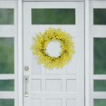 thumbnail image 3 of CC Christmas Decor 30" Yellow Puleo International Artificial Winter Jasime Floral Spring Wreath, 3 of 3