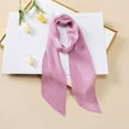 thumbnail image 2 of Caywon Women Plain Solid Color Scarf Long Neckerchief Hair Solid Neckerchief Hair Decorative Lightweight Square Neckerchief Chiffon Scarf Square, 2 of 3