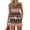 Orange, variant on BOMYJESK Summer Sets for Women Casual Sleeveless Tank Top Lightweight Matching Striped Print Shorts Sets Trendy Plus Size Elastic Waisted Beach Vacation Resort with Pocket Spring Brown M