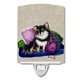 thumbnail image 1 of Caroline'S Treasures Mh1012Cnl Chihuahua En Su Sofá Luz Nocturna De Cerámica Compacta Con Certificación Ul, Ideal Para Dormitorio, Baño, Guardería, Pasillo, Cocina, 6 X 4 X 3, Multicolor, 1 of 1