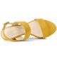 thumbnail image 4 of Sandalias Talón Abierto Plataforma Talón Grueso Para Mujeres Amarillo 39, 4 of 6