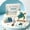F#Ocean Theme Art Kit, variant on DIY Hard PVC Sea Glass Effect Mosaic Art Kit for Adults, Complete Ocean Theme Craft Set with Tweezers and All Tools Included, Beginner Friendly Painting Project for Home Decor
