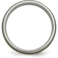thumbnail image 3 of Chisel Titanium Antiqued and Brushed with 14k Gold Inlay 6.2mm Grooved Band - Ring Size 12.5, 3 of 8