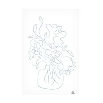 Trademark Fine Art Pictufy Studio Flower Bouquet Sketch Canvas Wall Art
