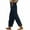 01#Navy, variant on Linen Pants Womens Straight Leg Drawstring High Elastic Waisted Pants Fall Lightweight Casual Loose Palazzo Pants Plain Cotton Linen Pants Joggers Size S-XXL
