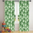 thumbnail image 5 of Blackout Kids Curtains,Green Ghost Bat Pattern Childrens Insulated Curtains Set Of 2,Bedroom Essentials,Toddler Room Decor 42"x84", 5 of 5