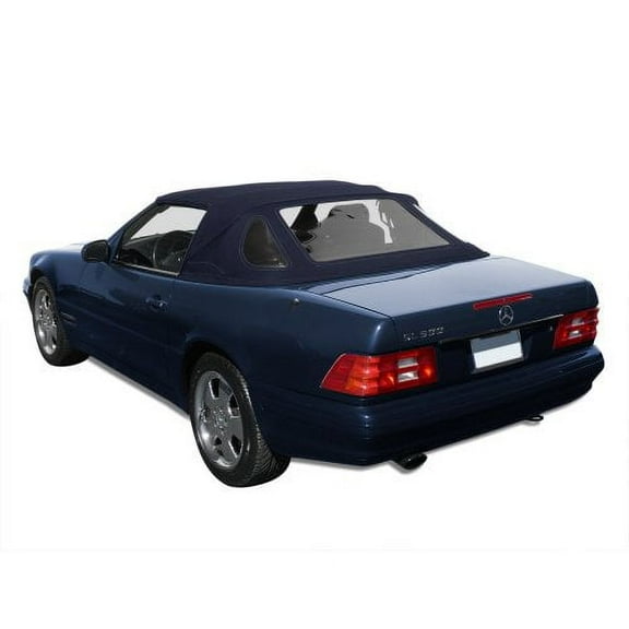 Sierra Auto Tops Convertible Top Replacement for Mercedes 1990-2002 SL Series (R129), German Classic Canvas, Blue