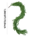 thumbnail image 6 of CUITING Christmas Cedar Garland  Artificial Green Cedar Leaves Garland  Faux Lush  Soft  Durable Cedar Garland for Home Fireplace Indoor Outdoor Holiday Mantle Party Decoration(1 Pcs 6ft), 6 of 7