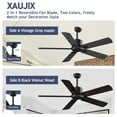 thumbnail image 5 of LANHAI XAUJX 52” Ceiling Fan with Remote Control, 6 Speeds, Reversible DC Motor, Indoor/Outdoor, 5 of 12
