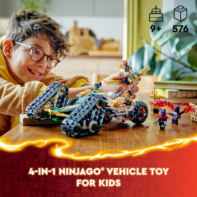 ★ Sports Team レコード 12\" LEGO NINJAGO Ninja Team Combo Vehicle, 4 in 1 Ninja Playset