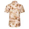 thumbnail image 3 of Qiopertar Liquidation à Moins de 5$ Chemise Décontractée Hawaïenne à Col Rabattu Imprimé Manches Courtes Boutonnée en Solde, 3 of 4