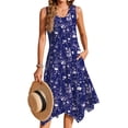 thumbnail image 3 of Fantaslook Floral Tank Dresses for Women Flowy Sleeveless Asymmetrical Hem Dress Beach Sundress with Pockets, 3 of 9