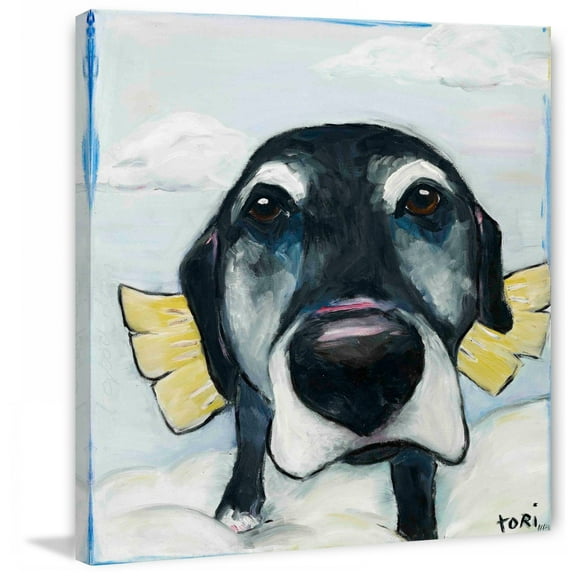 Marmont Hill "All Good Dogs" by Tori Campisi Painting Print on Canvas