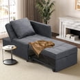 thumbnail image 2 of Sofa Bed Sleeper Chair, 4-in-1 Convertible Sofa Bed with Adjustable Backrest, Compact Design for Living Room, Apartments & Office (Dark Grey), 2 of 7