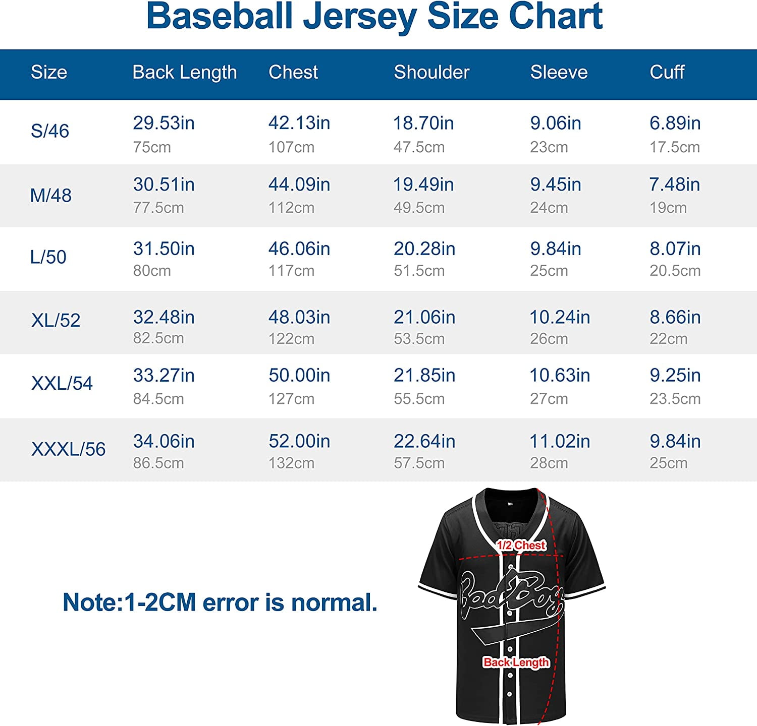 Youi-gifts Bad Boy Baseball Jerseys, 10 Smalls Shirt, 90s Hip Hop Jersey for Men Women S-xxxl, Adult Unisex, Size: Large, Black