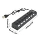 thumbnail image 3 of Pisexur Electrónica para Hombres 7 Puertos USB+HUB 2.0 Concentrador de Datos Divisor Interruptores Individuales de Encendido/Apagado Expansor de Puertos USB para PC y Laptop Electrónica para Niños, O, 3 of 9