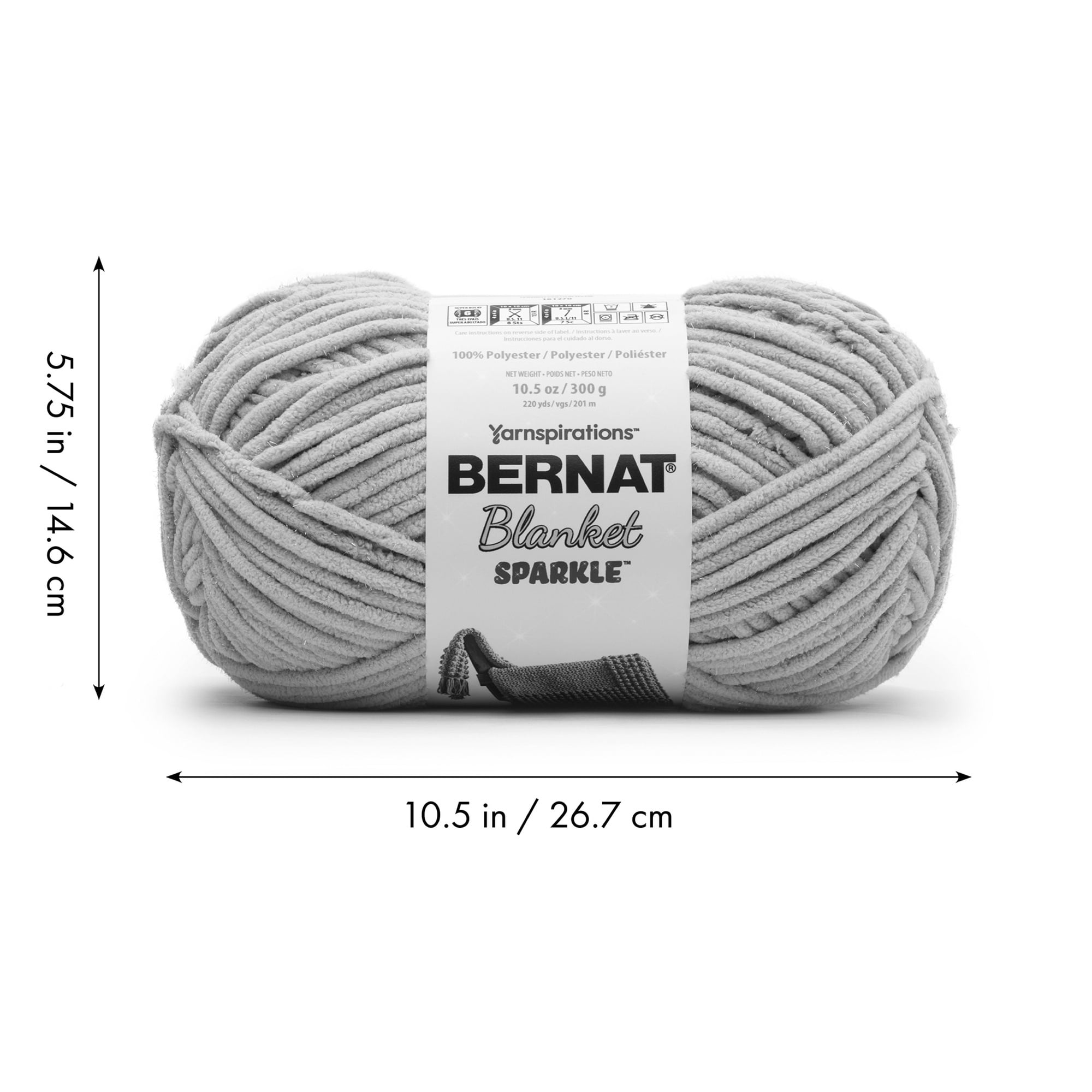 Bernat® Spark™ #5 Bulky Blend Yarn, Linen 8oz/225g 191 Yards