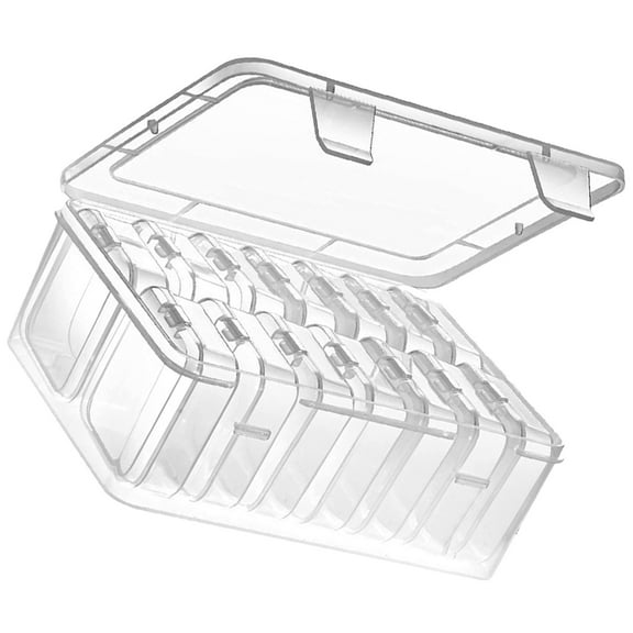 GOOHOCHY Small Divided Storage Boxes with Lids, Pendant Craft Organizer Case for Easy Sorting