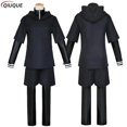 thumbnail image 2 of Anime japonés Tokyo Ghoul Cosplay Kaneki Ken Cosplay disfraz chaqueta con capucha pantalones cortos conjunto completo trajes hombres uniformes máscaras, 2 of 5